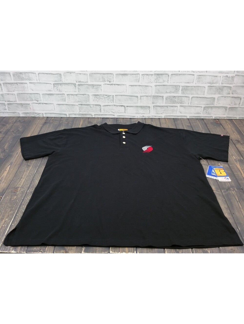 NEW Portland Trail Blazers Mens Big & Tall Sizes Majestic Black Polo Shirt 3XL